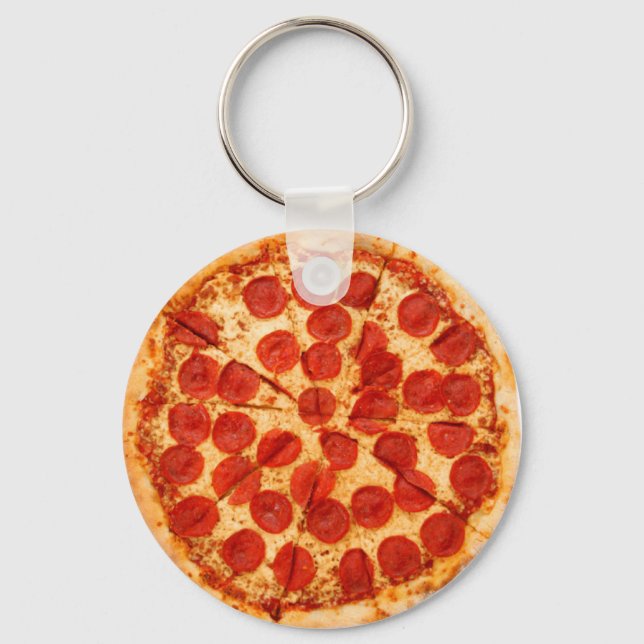 klassisk pizzälskare nyckelring (Framsida)