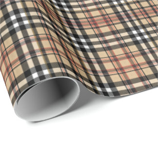 Klassisk plaid-design presentpapper