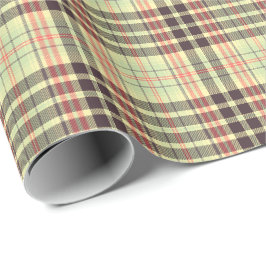 Klassisk plaid-design presentpapper