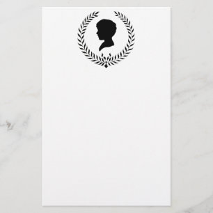 Klassisk pojke Silhouette Brevpapper