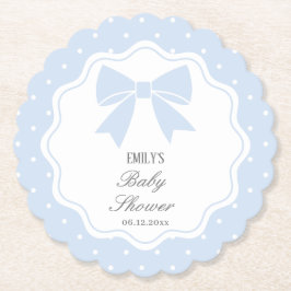 Klassisk Polka dots Baby blue babybabystötare Underlägg Papper