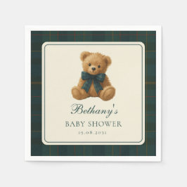 Klassisk Polotröja Nalle Björns Babyshower Pappersservett