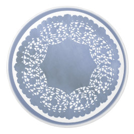 Klassisk porslinblått och vitt Snöre Knopp