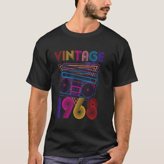 Klassisk portable Cassette-högtalare 1968, 54:e fö T Shirt (Framsida)