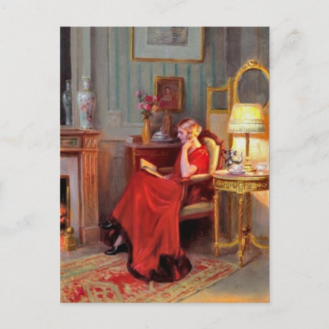 Klassisk postkort med målning vykort (Framsida)