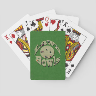 Klassisk precision: Logodesign för cirkulära gräsm Casinokort