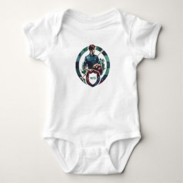 Klassisk Preppy Charm Equestrian Polo Monogramm T Shirt