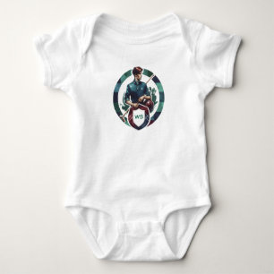 Klassisk Preppy Charm Equestrian Polo Monogramm T Shirt