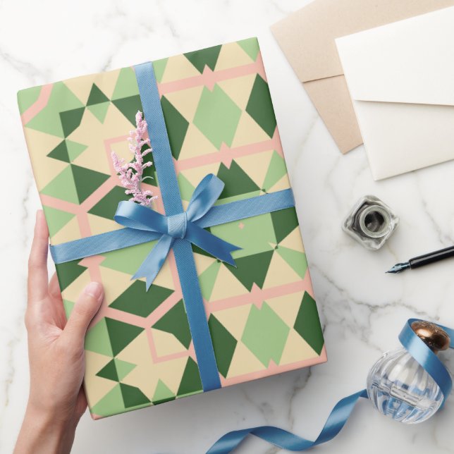 Klassisk present Lyxig geometrisk svensexa Presentpapper (Gifting)