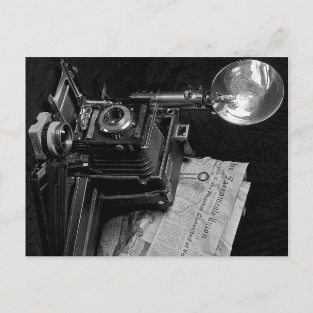 Klassisk presskamera vykort (Framsida)