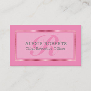 Klassisk Professionell Feminin Elegant Business Ca Visitkort