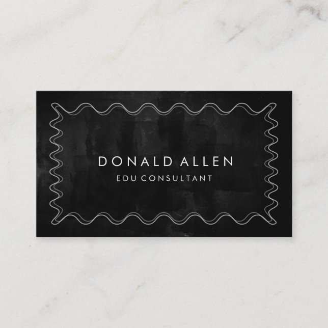 Klassisk Professionell för återcirkel av kurvböjd Visitkort (Framsida)