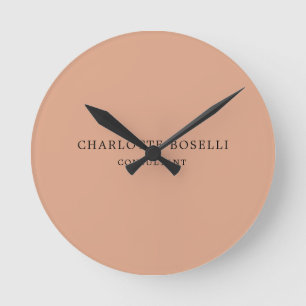 Klassisk Professionell för minimal Elegant Rund Klocka