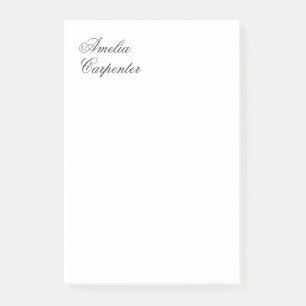Klassisk Professionell för minimal kalligrafi Post-it Block