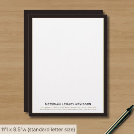 Klassisk Professionell Letterhead Brevhuvud