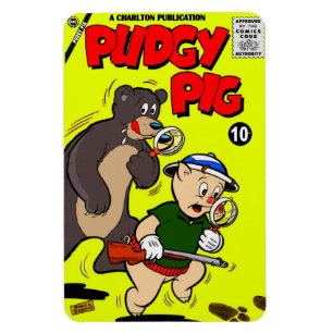 Klassisk PUDGY PIG-serietidningsmagnet Magnet