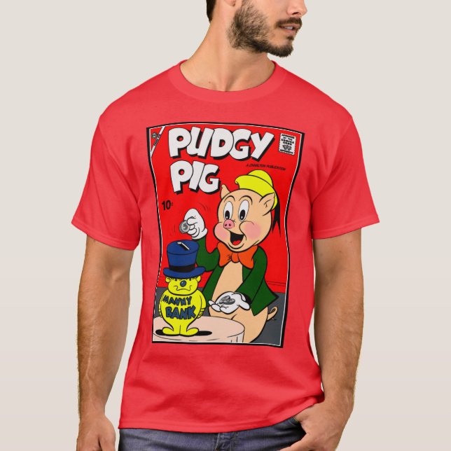 Klassisk Pudgy Pig T-shirt (Framsida)