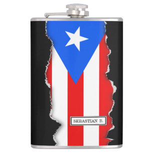 Klassisk Puerto Rican-Flagga Fickplunta