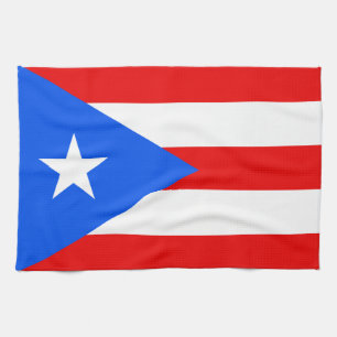 Klassisk Puerto Rican-Flagga Kökshandduk