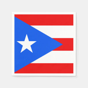 Klassisk Puerto Rican-Flagga Pappersservett