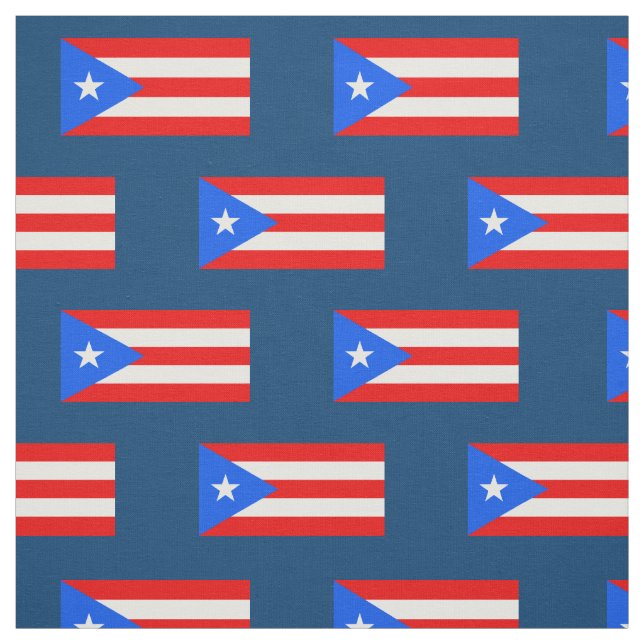 Klassisk Puerto Rican-Flagga Tyg (Provkarta)
