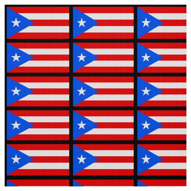 Klassisk Puerto Rican-Flagga Tyg (Provkarta)
