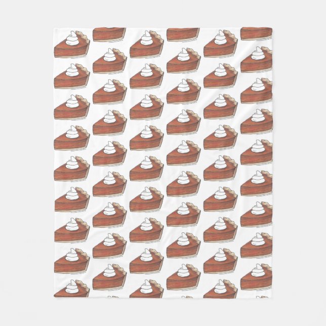 Klassisk Pumpkin Paj Segce Thanksgiving Dinner Foo Fleecefilt (Framsidan)