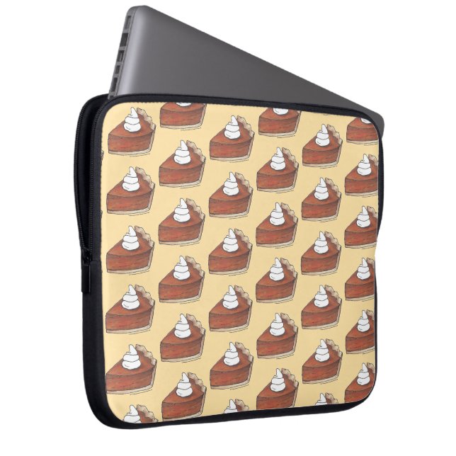 Klassisk Pumpkin Paj Segce Thanksgiving Dinner Foo Laptop Sleeve (Framsidan Höger)