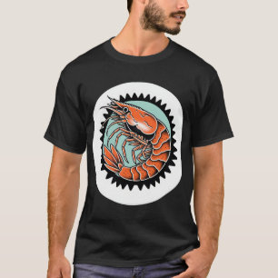 Klassisk räka Flash-tatuering T-Shirt
