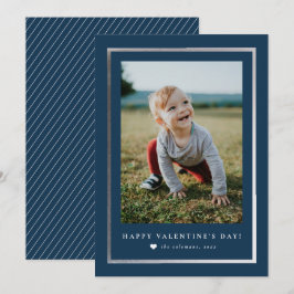 Klassisk ram porträtt foto Alla hjärtans dag  Note Anteckningskort