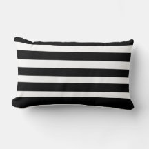 Klassisk Rand Black and White Dekorativ kudde