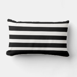 Klassisk Rand Black and White Dekorativ kudde