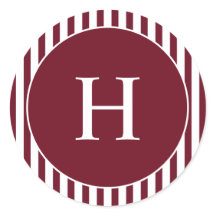Klassisk randig elegant monogram