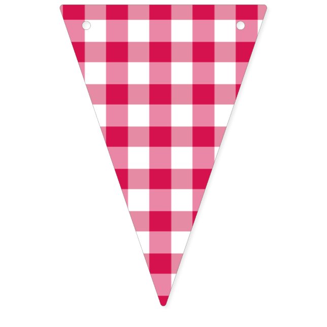 Klassisk randig hallon  vimplar (Första flaggan)