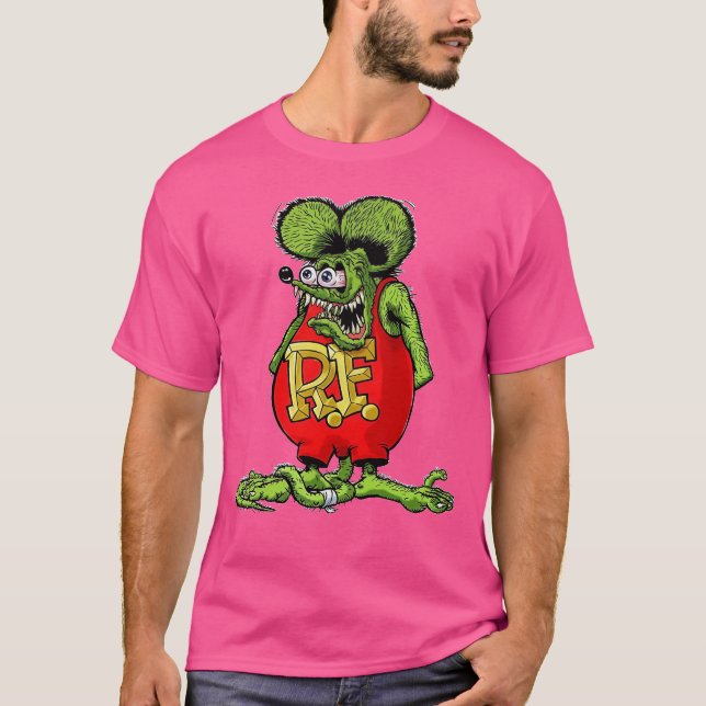 Klassisk råtta fink hot rod tävla t shirt (Framsida)