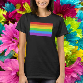 Klassisk regnbågsstolthetsflagga t shirt