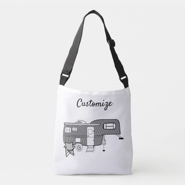 Klassisk resebil Caravan Thunder_Cove Axelväska (Framsida)