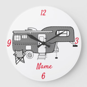 Klassisk resebil Caravan Thunder_Cove Stor Klocka