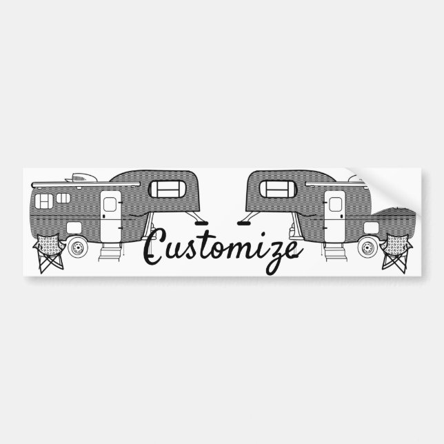 Klassisk resebricka Caravan Thunder_Cove Bildekal (Framsidan)