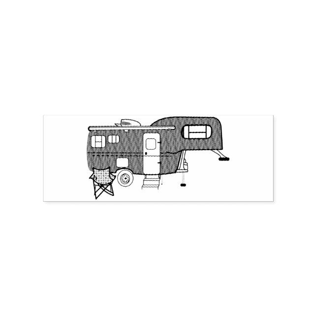 Klassisk resebricka Caravan Thunder_Cove Stämpel (Tryck)