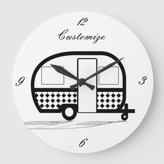 Klassisk resebricka Caravan Thunder_Cove Stor Klocka (Framsida)