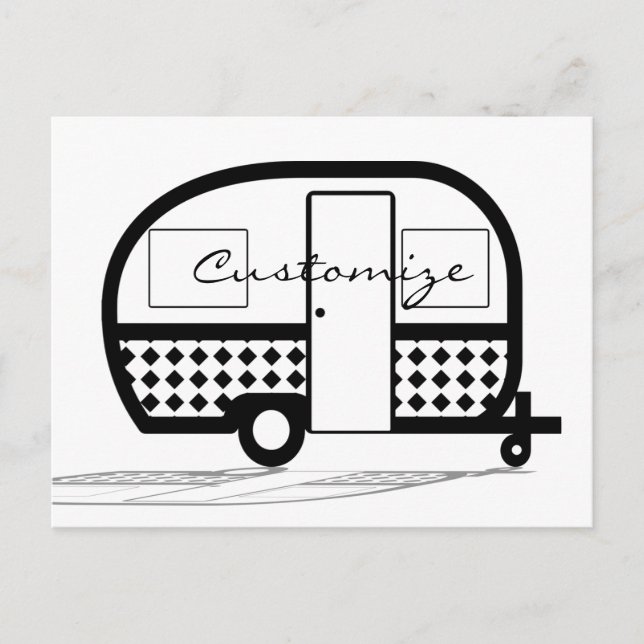 Klassisk resebricka Caravan Thunder_Cove Vykort (Framsida)