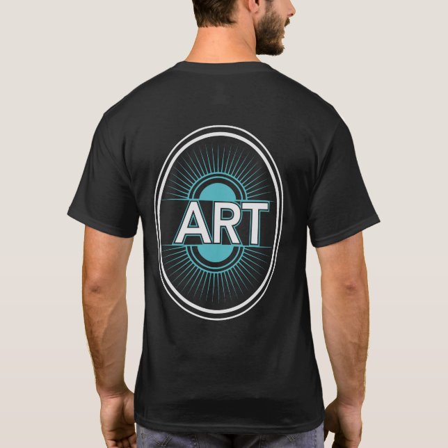 Klassisk Retro Art Essential Student skollärare T Shirt (Baksida)