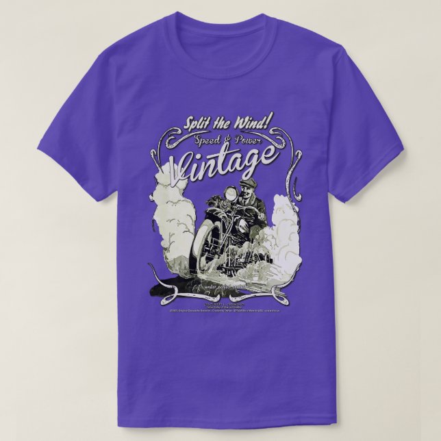 Klassisk Retro-motorcykelgåva T Shirt (Design framsida)