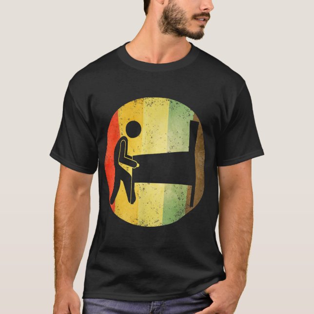 Klassisk Retro Pinball Maskin Arcade-design T Shirt (Framsida)