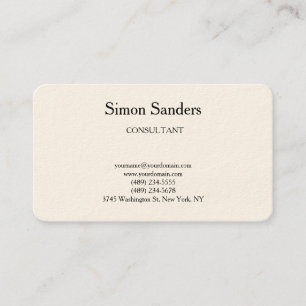 Klassisk Retro Plain - enkel minimalistisk Visitkort