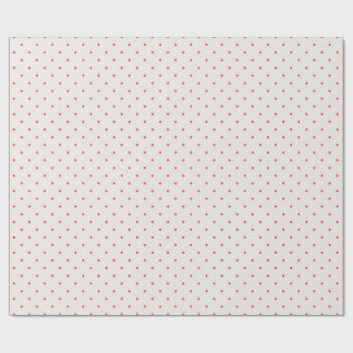Klassisk Retro Red Polka dots på Cream Presentpapper