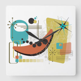 Klassisk Retro Redux Fyrkantig Klocka