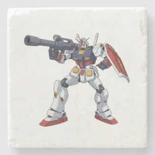 Klassisk Retro RX-78-2 Gundam Mecha Anime Illustra Stenunderlägg