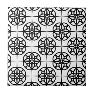 Klassisk Retro Vibe Geometriskt Mönster Kakelplatta